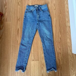 Madewell Perfect Vintage Jean with raw hem